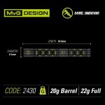 Set sageti Winmau soft MvG Adrenalin 22g, 90% wolfram