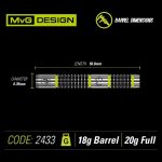 Set sageti Winmau soft MvG Aspire 20g, 80% wolfram