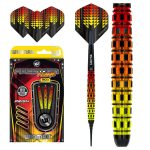 Set Darts soft Winmau Firestorm Flame Tapered 20g, 90% wolfram