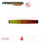 Set Darts soft Winmau Firestorm Flame Tapered 20g, 90% wolfram