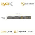 Set sageti soft Winmau MvG Evo-X 18g, 90% wolfram