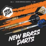 Set sageti darts steel Unicorn Callan Rydz 22g, brass