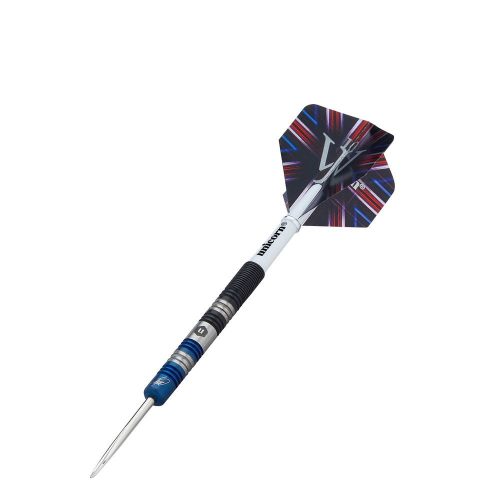 SET DARTS UNICORN STEEL, JAMES WADE TWO-TONE 23G, 90% WOLFRAM