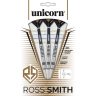 Set Darts Unicorn steel, Ross Smith Smudger 22g, 80% wolfram