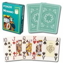 Carti de poker Modiano Cristallo 4 Jumbo Verde 100% plastic