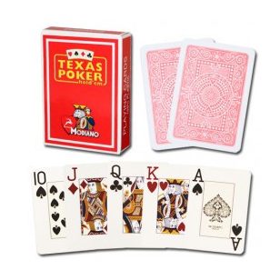 Modiano TEXAS PK 2 Jumbo Index rosu 100% plastic