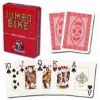   Carti de poker Modiano BIKE TROPHY 2 Jumbo Index rosu 100% plast