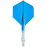 Fluturas si tija darts Unicorn Forge, albastru-transparent, fluturas Plus si tija medie