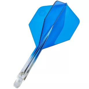   Fluturas si tija darts Unicorn Forge, albastru-transparent, fluturas Plus si tija lunga