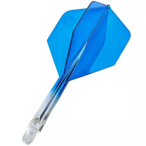Fluturas si tija darts Unicorn Forge, albastru-transparent, fluturas Plus si tija lunga