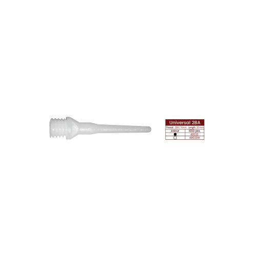 Varf darts din plastic cu filet standard 2BA, alb 50 buc/pachet