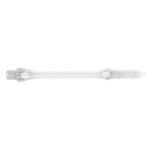 Tija darts Harrows Clic, scurt, transparent, slim, 23 mm
