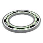 Protectie perete Winmau dart, Advance alb-verde