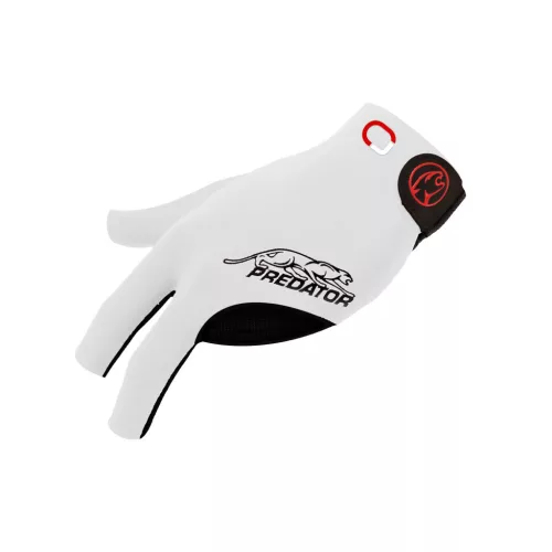 Manusa biliard Predator Second Skin, 3-Finger, Jasmin Ouschan alb, S/M pentru dreptaci