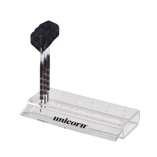 Suport Unicorn pentru 6 seturi de darts, transparent