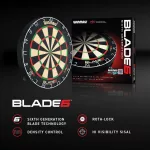 Tinta Darts Winmau Blade6, Protectie Perete, 2 Seturi de Sageti, Linie Start, Card Iesire