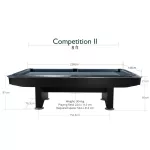 Masa de biliard Dynamic Competition II. 9', de competitie, pool, finisaj negru mat