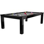 Masa de biliard-dining Rasson Penelope 8', negru lucios