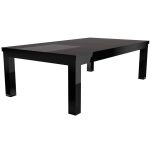 Masa de biliard-dining Rasson Penelope 8', negru lucios