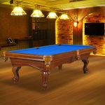 Dynamic York masa biliard, pool, dimensiune 8', maro antic