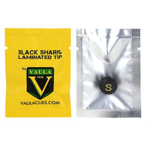 Varf din piele pentru tacVaula stratificat negru soft, 14mm