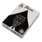 Carti poker Fournier 100% plastic, albastru