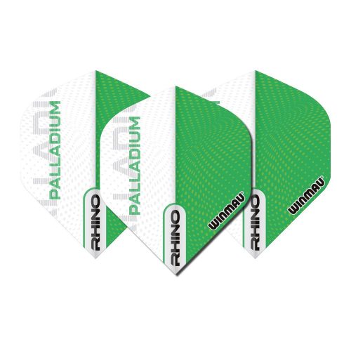 Fluturasi darts Winmau Rhino Palladium verde-alb, gros