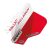 Fluturas Winmau Rhino Palladium negru-rosu, extra gros