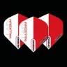 Fluturas Winmau Rhino Palladium negru-rosu, extra gros