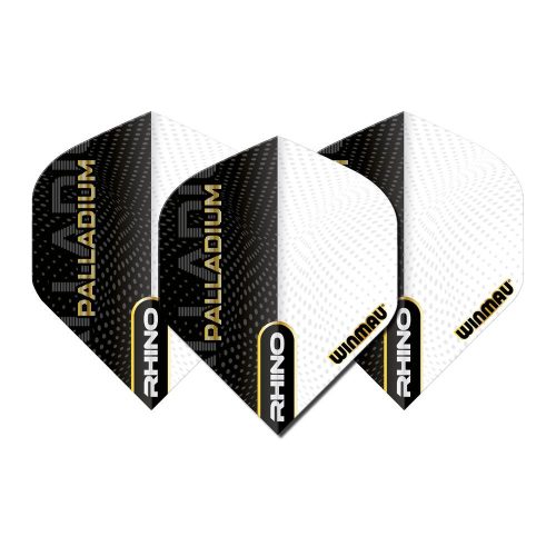 Fluturasi darts Winmau Rhino Palladium negru-alb,gros