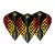 Fluturas Winmau Prism Zeta kite, galben si rosu