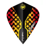Fluturas Winmau Prism Zeta kite, galben si rosu