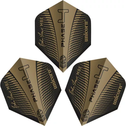 Fluturas darts Unicorn Ultrafly.100 Big Wing John Lowe auriu Phase 4