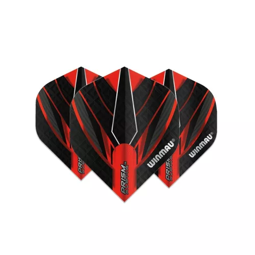 Fluturas darts Winmau PRISM ALPHA negru-rosu