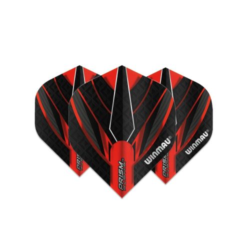 Fluturas darts Winmau PRISM ALPHA negru-rosu