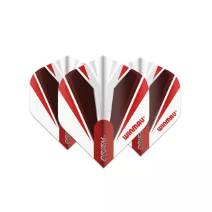 Fluturas darts Winmau PRISM ALPHA alb-rosu