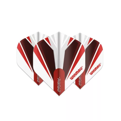 Fluturas darts Winmau PRISM ALPHA alb-rosu