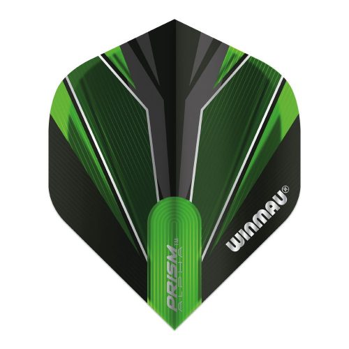 Fluturasi darts Winmau Prism Alpha Standard negru-verde