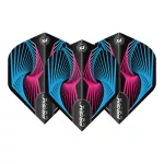Fluturasi darts Winmau Prism Delta Spiral, albastru-roz