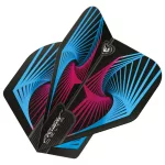 Fluturasi darts Winmau Prism Delta Spiral, albastru-roz