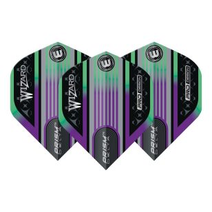 Fluturasi darts Winmau Prism Delta Simon Whitlock Wizard curcubeu-argintiu
