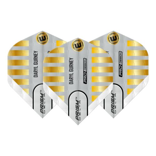 Fluturasi darts Winmau Prism Delta Daryl Gurney auriu-alb