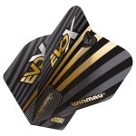 Fluturas darts Winmau Prism Delta MvG Evo-X negru-auriu