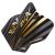 Fluturas darts Winmau Prism Delta MvG Evo-X negru-auriu