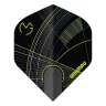 Fluturas darts Winmau Prism Delta Mvg negru-verde 800