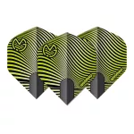Fluturas darts Winmau Prism Delta MvG negru-verde 817