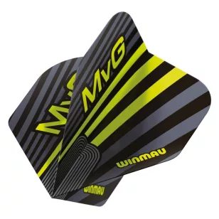 Fluturas darts Winmau Delta MvG negru-verde 819