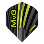 Fluturas darts Winmau Delta MvG negru-verde 819