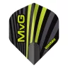 Fluturas darts Winmau Delta MvG negru-verde 819