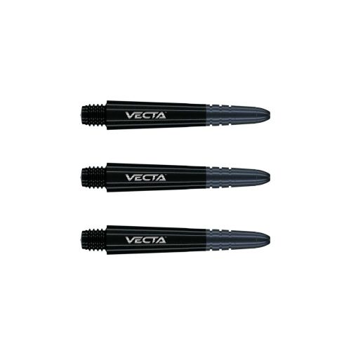 Tije darts Winmau Vecta plastic, cu varf metalic, negru scurt